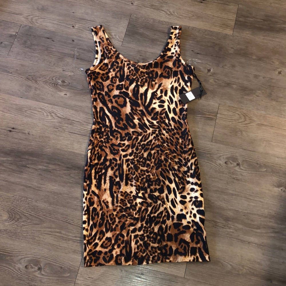 Leopard Print Tank Top Dress